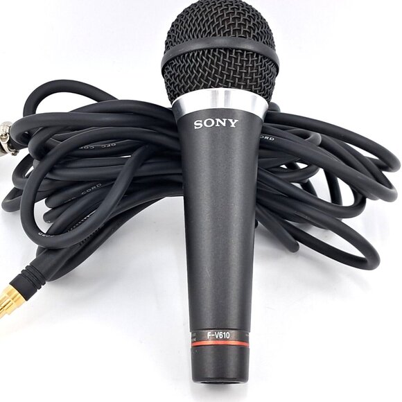 Sony F-V610 Omnidirectional Dynamic Vocal Microphone -25 Foot OFC Cord - Picture 3 of 8